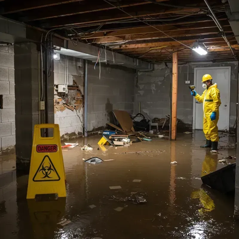 Flooded Basement Electrical Hazard in Athens, AL Property